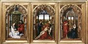 WEYDEN, Rogier van der Mary Altarpiece oil on canvas